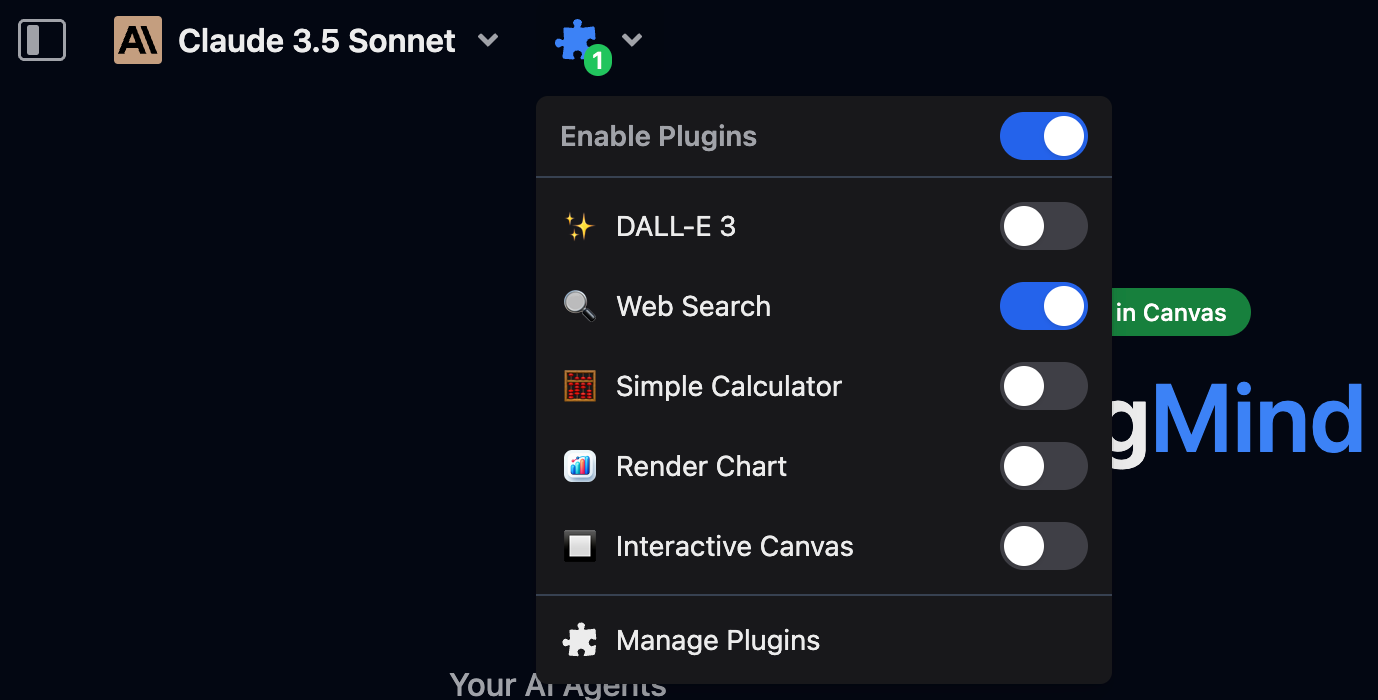 Claude and web search enabled